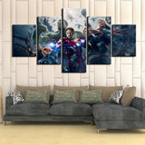 Tableau Décoratif HD Imprime 5 Panneaux Impressions Sur Toile Peinture The Avengers