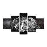 Toile 5 pièce toile Tableau peinture Star Wars Millennium Falcon vaisseau spatial décor