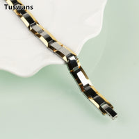 Bracelets de tungstène en forme de H style délicat aimant magnétique de thérapie