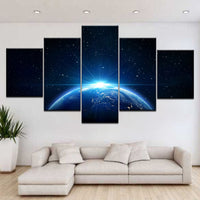 Tableau Toile Peintures Décor Mur Art HD Impressions Photos Lune Terre Univers Ciel