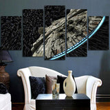 Moderne Art Mural Photos HD Décor Affiches 5 Panneau Star Wars Millennium Faucon