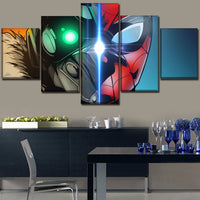 Tableau Décoratifs Chambre Mur Art 5 Pièces Film Spider-Man Retrouvailles Photos HD