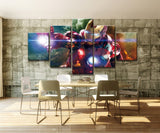 Cadre 5 Pièce HD Imprimer Iron Man Marvel Film Affiche Peinture Toile Mur Art Photo Déco