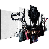 Tableau Polyptyque 5 Pièce HD Imprimer Grand Venom Marvel Comics Affiche Peinture