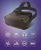 Lunettes de Réalité virtuelle intelligente Head Mount 2K 2560 * 1440 HD Écran Tout en Un