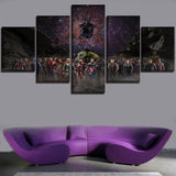 Tableau 5 Pièces Film Avengers 3 Infinity War Photos Mur Art Décor Toile Super-Héros
