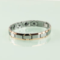 Magnifique bracelets De Santé en tungstène en forme de H poli avec aimant thérapeutique