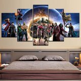5 Panneaux Modulaire Peinture HD Imprimer Avengers Infinity Guerre Film Type Oeuvre