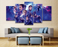 Jolie Tableau 5 Pièces Capitaine Amérique Iron Man Avengers Endgame Films Art Poster