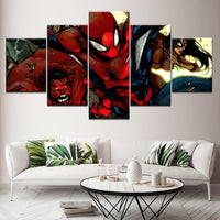 SpiderMan 5 Pièces HD Imprimer mur Art Toile Film Avengers Infinity Guerre Peinture