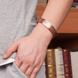 Bracelet Magnétique Pur Cuivre De Santé Energie Anti Arthrite Unisexe Vintage Réglable