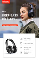 Dacom HF002 casque Bluetooth sans fil à basses profondes Bluetooth 5.0 micro intégré