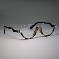 Lunettes Cadre Fashion Demi-monture Cat Eye Glasses Frames Women Tendance Styles