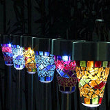 Lampe Solaire LED 3/6 / 9pcs Extérieure Jardin Mosaïque S'allume En plein Air Acier Inox