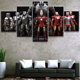 Moderne Toile HD Mur Art Affiche Cadre Décoration Chambre Enfants 5 Pièces Iron Man