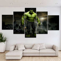 Canvas Tableau HD Multi Panneaux Toile Peinture Hulk De Bande Dessinée 5 Pièces