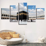 Tableau Modulaire Toile Peintures Décor  5 Pièces Islamique Musulman Islam Religieux