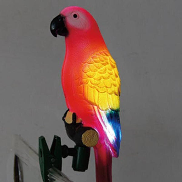 Magnifique Lampe LED Oiseau De Lumière Perroquet À Energie Solaire Allumage Auto