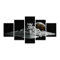 Tableau Modulaire Mur Art HD Prints Toile Cadre Photos 5 Pièces Star Wars Spacecraft