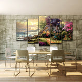 Magnifique Toile HD Mur Art Modulaire Image Multicolore Sucré Moderne Cadre Décor