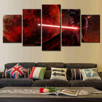 Tableau Déco HD Mur Toile Moderne Peinture Modulaire Art 5 Panneaux Film Star Wars