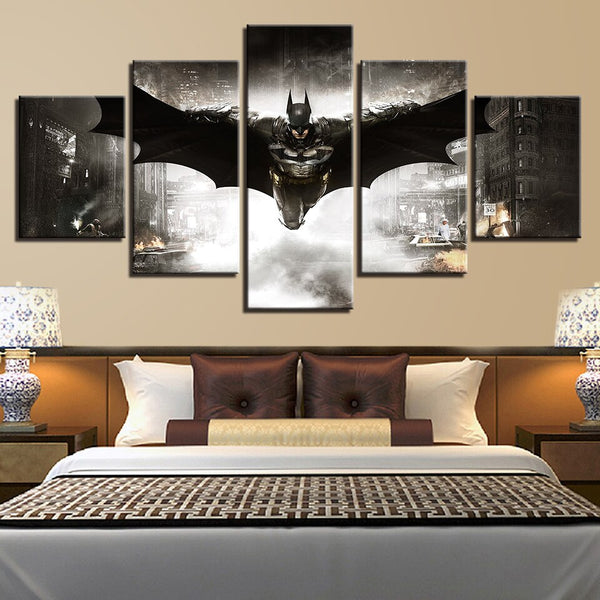 Tableau  Modulaire HD Peinture Cadre Art Affiche 5 Panneau Film Batman Image Maison