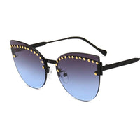 Lunettes  Soleil Dégradé bleu gris Chic Œil Chat Femmes Design Top Fashion 2019 UV400