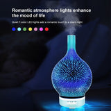 Diffuseur D'huile Essentielle Humidifie L'air Brume Fraîche En Verre Feux D'artifice GRTCO 3D