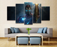 5 Pièce Capitaine Iron Man Avengers Endgame Films De Soie Art Affiches et Empreintes