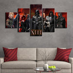 Tableau Déco HD Imprimé 5 Panneaux Peinture Toile Art Décoration Photos Star Wars