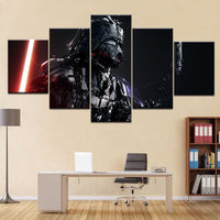 Tableau Décoratif HD Imprimé 5 Pièce Toile Art Star Wars Empire Dark Vador Peinture