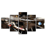 Tableau HD Déco Affiche Modulaire Photos 5 Panneau Star Wars L'éveille De La Force