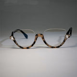 Lunettes Cadre Fashion Demi-monture Cat Eye Glasses Frames Women Tendance Styles