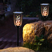 Lampes Solaire Flickering Flamme Lumière LED Extérieure  Torche Imperméable À L'eau