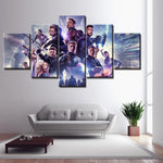 Affiche de film Avengers 4 Héros Personnage 5 Pièces Mur Art HD Photo Décoration