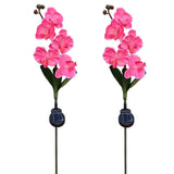 Magnifique Orchidée Lampe De Jardin Pelouse Extérieure Décorative 5 Tête Lumière Led