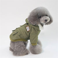 Vêtements d'hiver pour petit chiens de compagnie manteau veste  chauds Yorkies Chihuahua