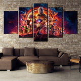Tableau  5 Pièces HD Imprimer Grands Avengers Infinity War Film Affiche Peintures Art