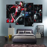 Tableau HD Chambre Mur Art Décor Cadre 4 Pcs Iron Man Et Capitaine Amérique Guerre