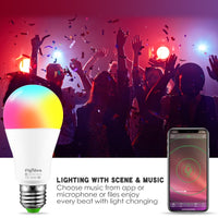 2019 Nouvelle lampe sans fil Bluetooth 4.0 Smart Lighting 10W LED Magic RGBW  E27