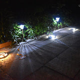 Lampe De Jardin Extérieures Étanche LED Solaires Lumière De Voie En Acier Inoxydable