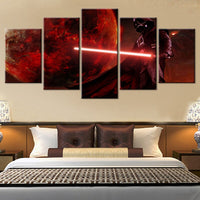 Tableau Déco HD Mur Toile Moderne Peinture Modulaire Art 5 Panneaux Film Star Wars