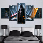 Tableau Déco HD 5 Pièces Dark Vador Star War Film Affiche Peinture Jeu Vidéo Star Wars