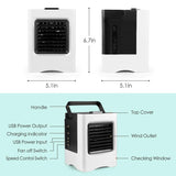 Mini Climatiseur Portable Rechargeable USB Refroidisseur Humidificateur Purificateur