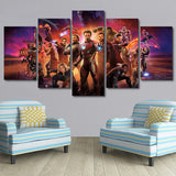 Tableau Toile HD 5 Pièces Affiche de film Avengers Infinity War  Wall Art Photos Peinture