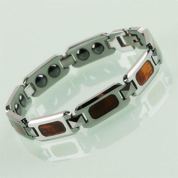 Bracelets Tungstènes avec Aimant Magnétique bijou De Charme Délicat Rectangle De Bois