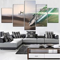 Tableau Décoratif HD 5 Panneaux Mur Art Photos Film Star Wars Millennium Falcon