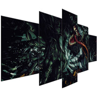 Tableau Multi Panneaux 5 Pièce HD Toile Art Venom Marvel Comics Affiche Moderne
