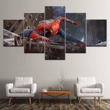 Tableau 5 Pcs Mur Art Spiderman HD Photo Décoration Salon Toile Affiches Imprimer