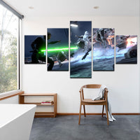 Tableau HD Décoration Peinture Moderne Sur Toile Affiches 5 Panneaux Film Star Wars